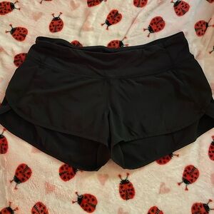 LuluLemon Micro Mini Women's Black Athletic Shorts